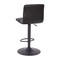 Emma and Oliver Coti Modern Channel Tufted Upholstered Height Adjustable Mid-Back Stool and Pedestal Base with Footrest